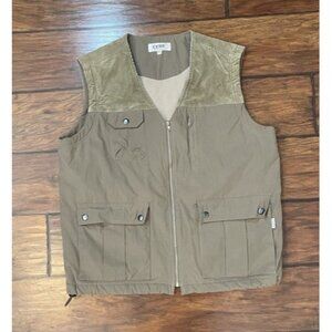 Vintage Cargo Utility Vest Corduroy Unisex Size Small Gorpcore Cabincore Outdoor